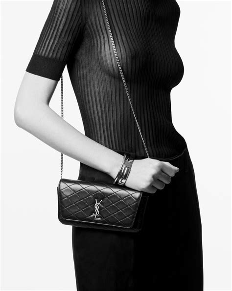 ysl gaby quilted leather crossbody pouch|Saint Laurent Gaby Quilted Leather Crossbody Phone Pouch.